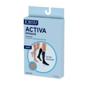 Jobst Activa Opaque Thigh High w/ Silicone Dot Band