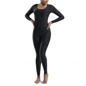 Marena Long Sleeve Compression Bodysuit- Front