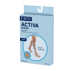 Jobst Activa Sheer Thigh High w/ Silicone Lace Band