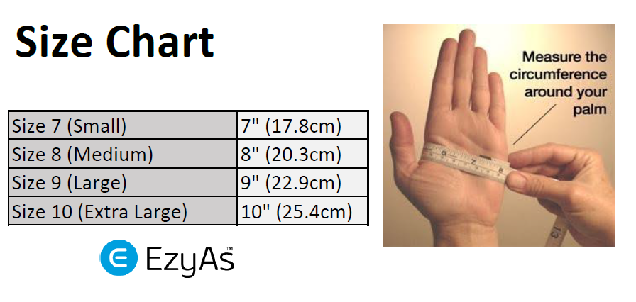 Ezy Glove Size Chart