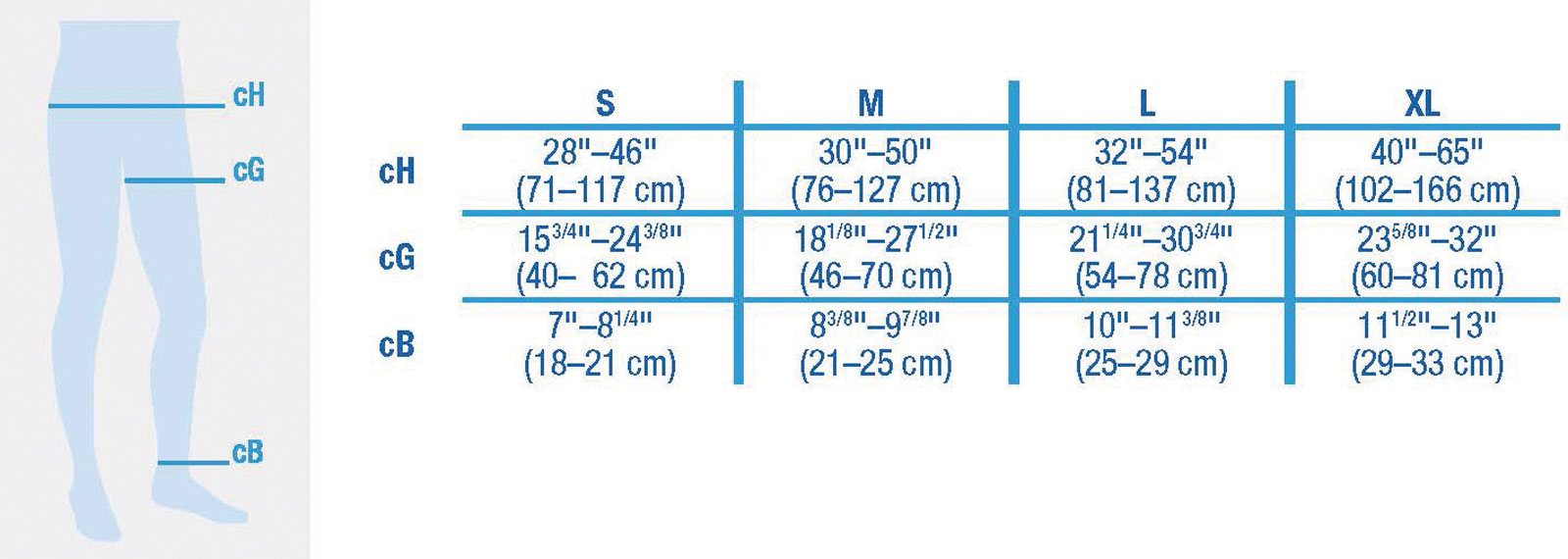 jobst ultra sheer waist high sizing chart