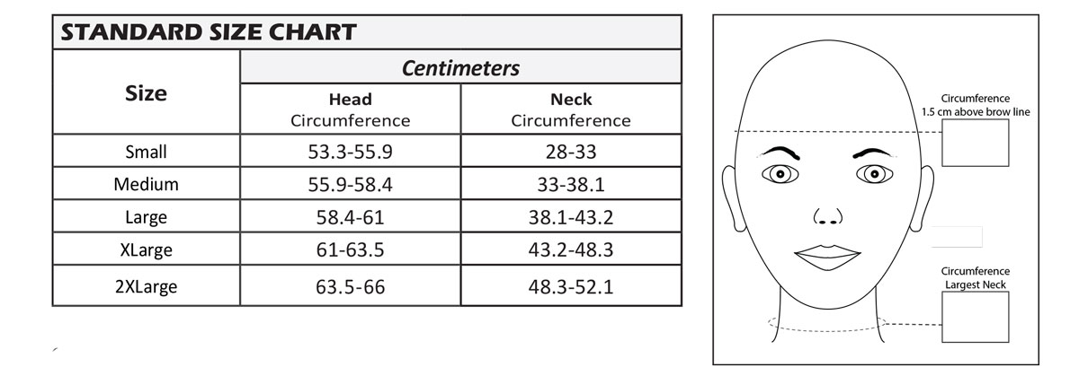 Face Mask Size Chart