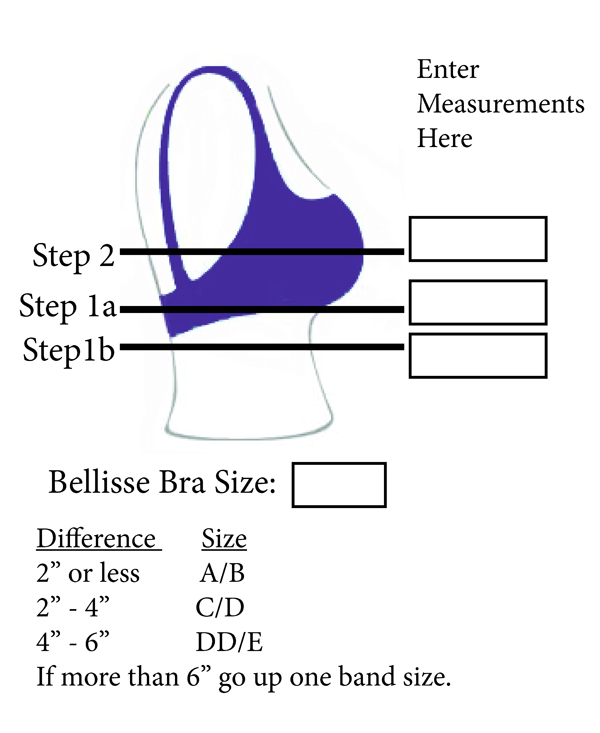 Bellise Bra Size Chart
