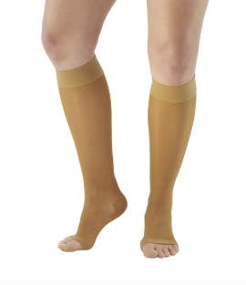 Ames Walker Sheer Support Stockings Knee High OT Beige