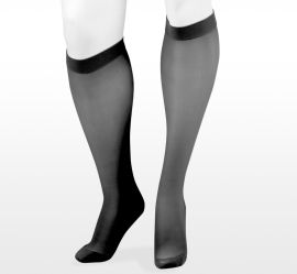 Juzo Naturally Sheer Knee High CT Black