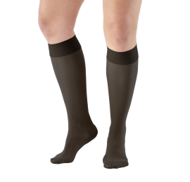 Ames Walker Signature Sheer Stockings Knee High CT Black