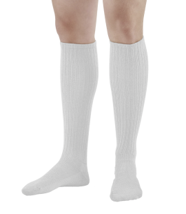 Ames Walker E-Z Walker Plus Diabetic Socks for Sensitive Feet White