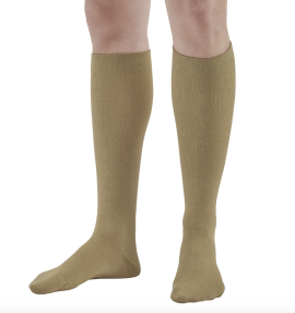 Ames Walker Men's Premium Rayon Knee High Socks Khaki