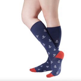 Rejuva Anchor Knee High Compression Socks