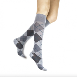 Rejuva Argyle Knee High Compression Socks (rejuvahealth)