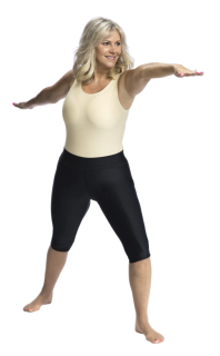 Wear Ease Short Compression Capris Black