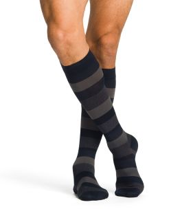 Sigvaris Midtown Microfiber for Men Dark Navy Stripe