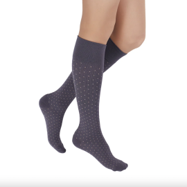 Rejuva Spot Knee High Compression Socks Gray