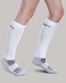 Therafirm Core-Sport Mild Compression Athletic Socks (15-20 mmHg)  White