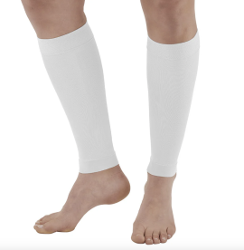 Ames Walker Microfiber Compression Leg Sleeve White