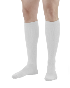Ames Walker Diabetic Knee High Socks White