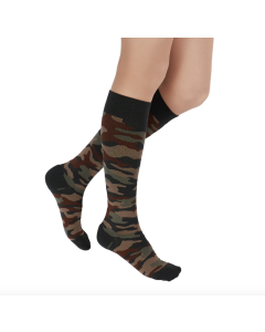 Rejuva Camo Knee High Compression Socks Green