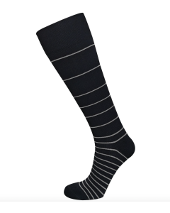 Ames Walker Stripe Knee High Socks Grey