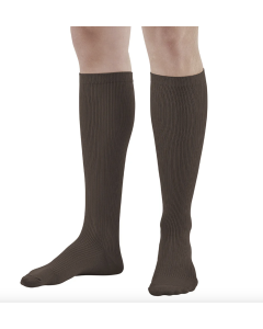 Ames Walker Men's Travel Knee High Socks Brown