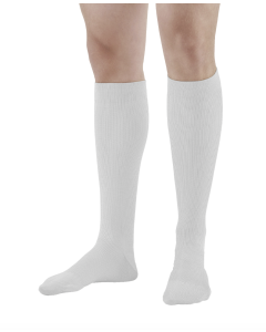Ames Walker Cotton Knee High Trouser Socks White