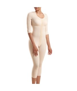 Marena Compression Bodysuit with 3/4 Sleeves- Front