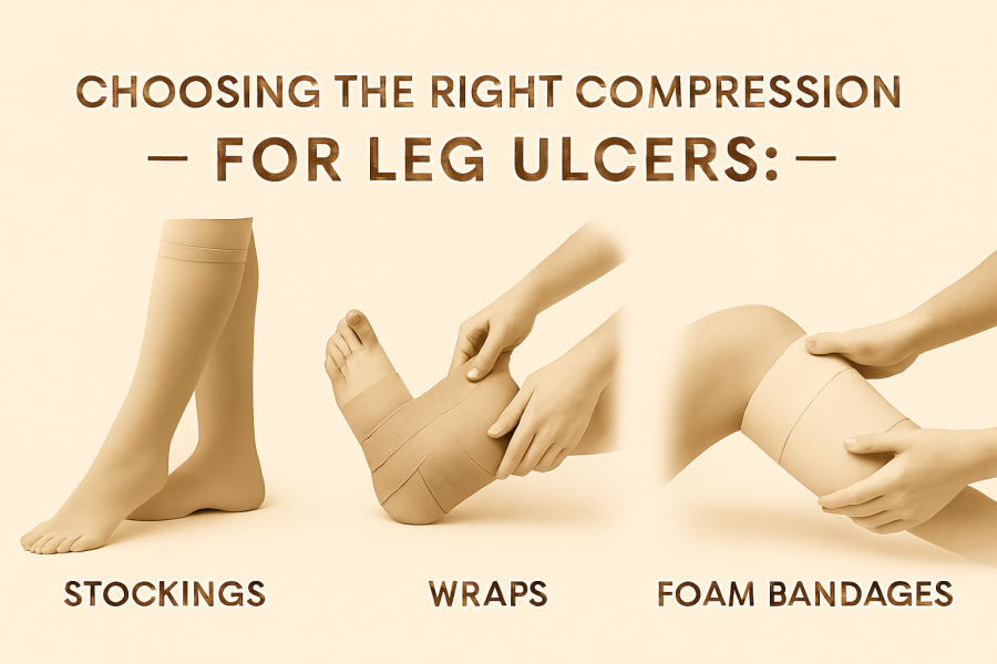 Choosing the Right Compression for Leg Ulcers: Stockings, Wraps, and Foam Bandages