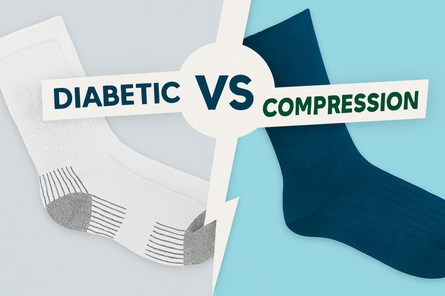 Diabetic Socks vs. Compression Stockings: Quick Guide